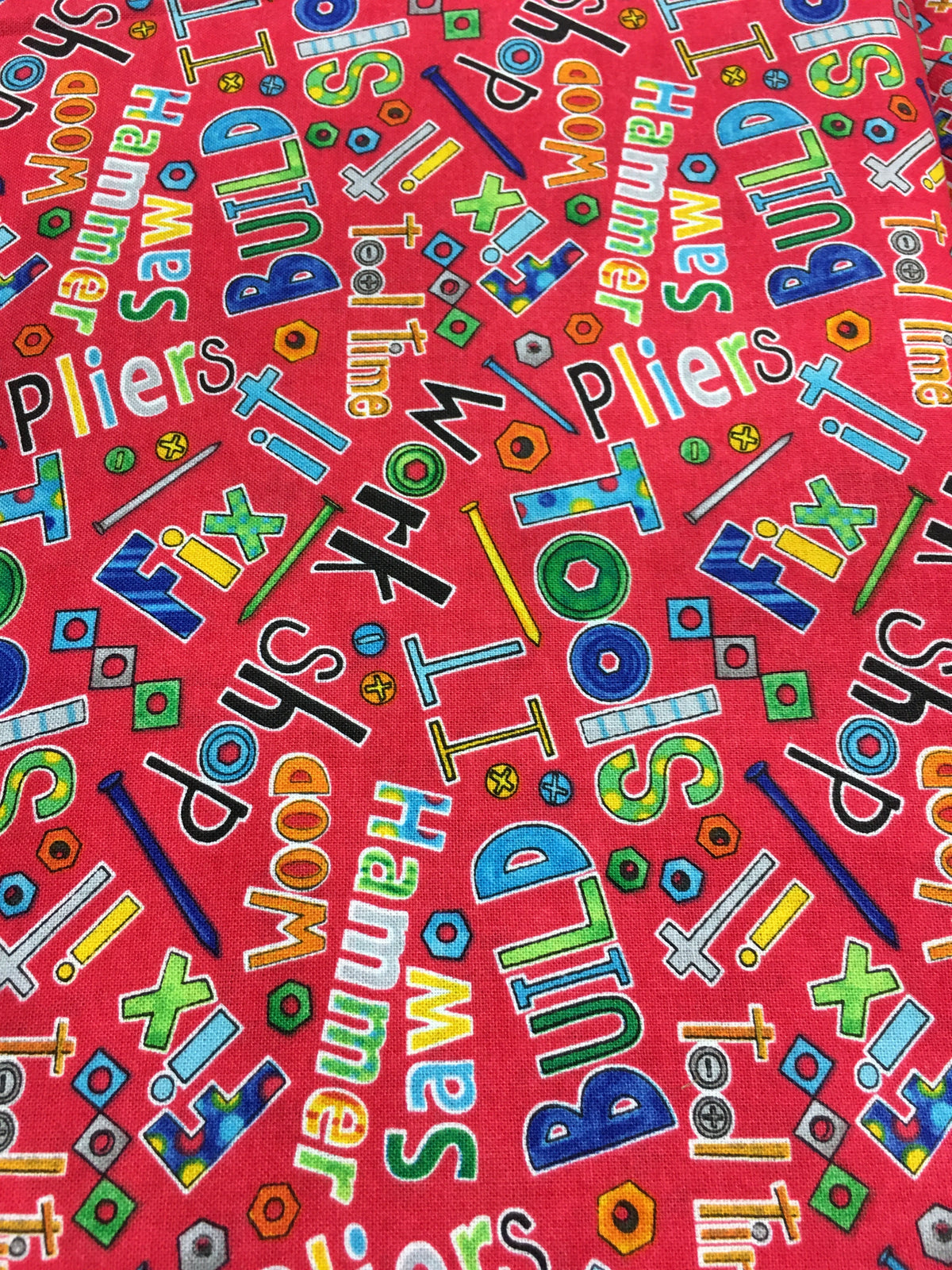 Tool Time par Blank Quilting Company - Rouge Multi