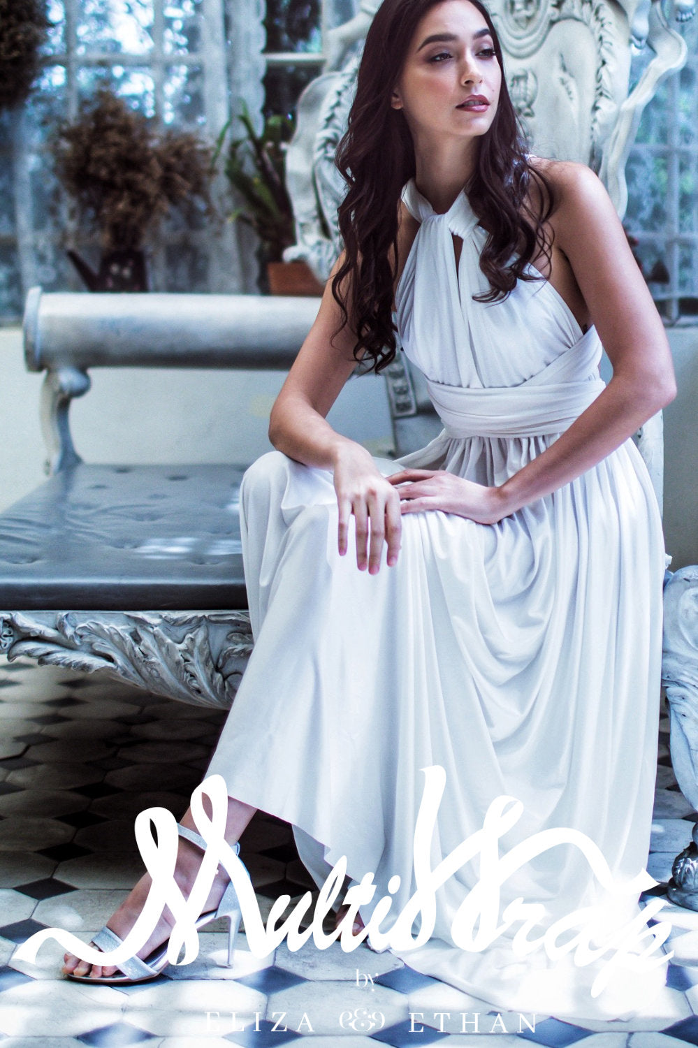 ROBE PORTEFEUILLE MULTICOLORE IVOIRE