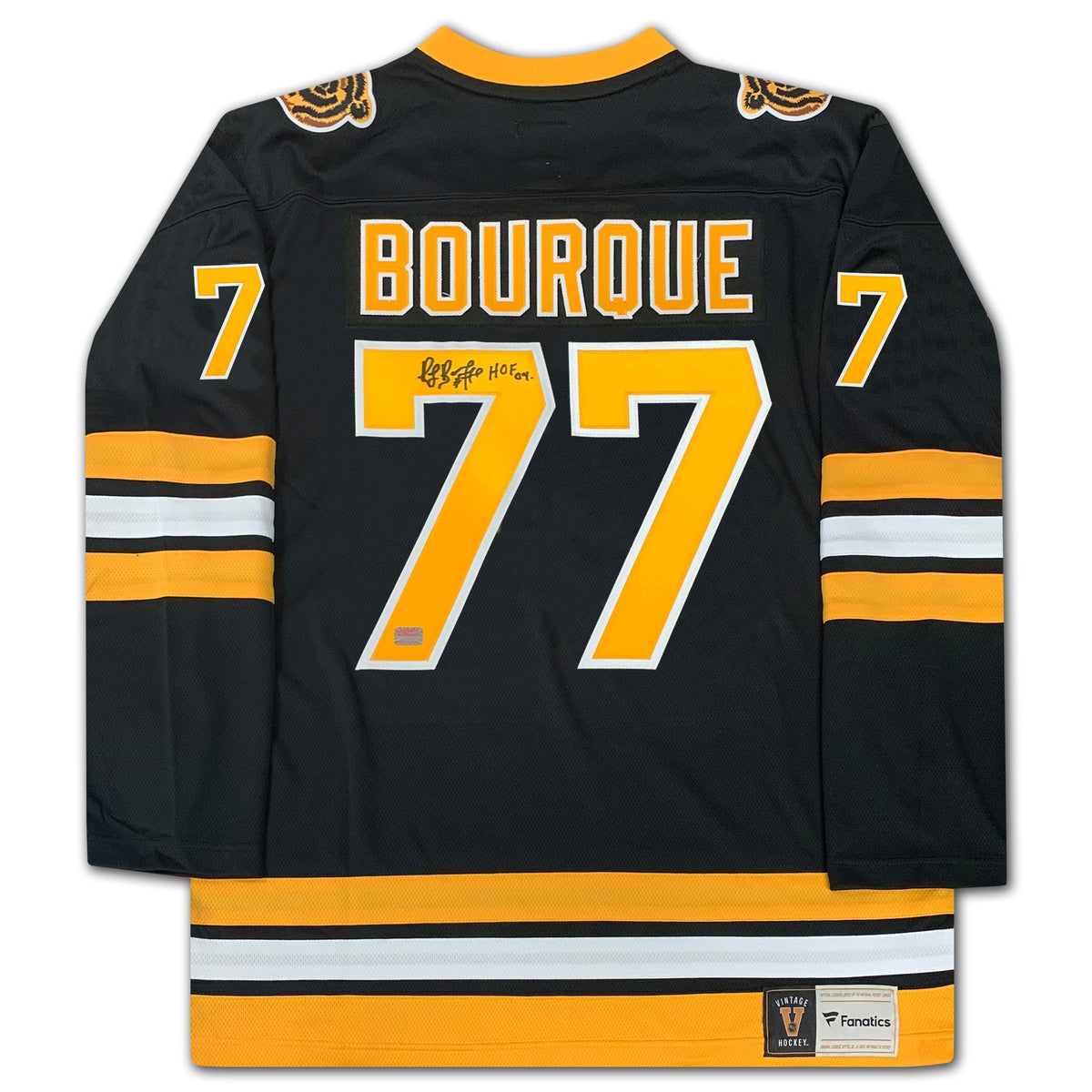 Raymond Bourque Autographed Boston Bruins Black Jersey
