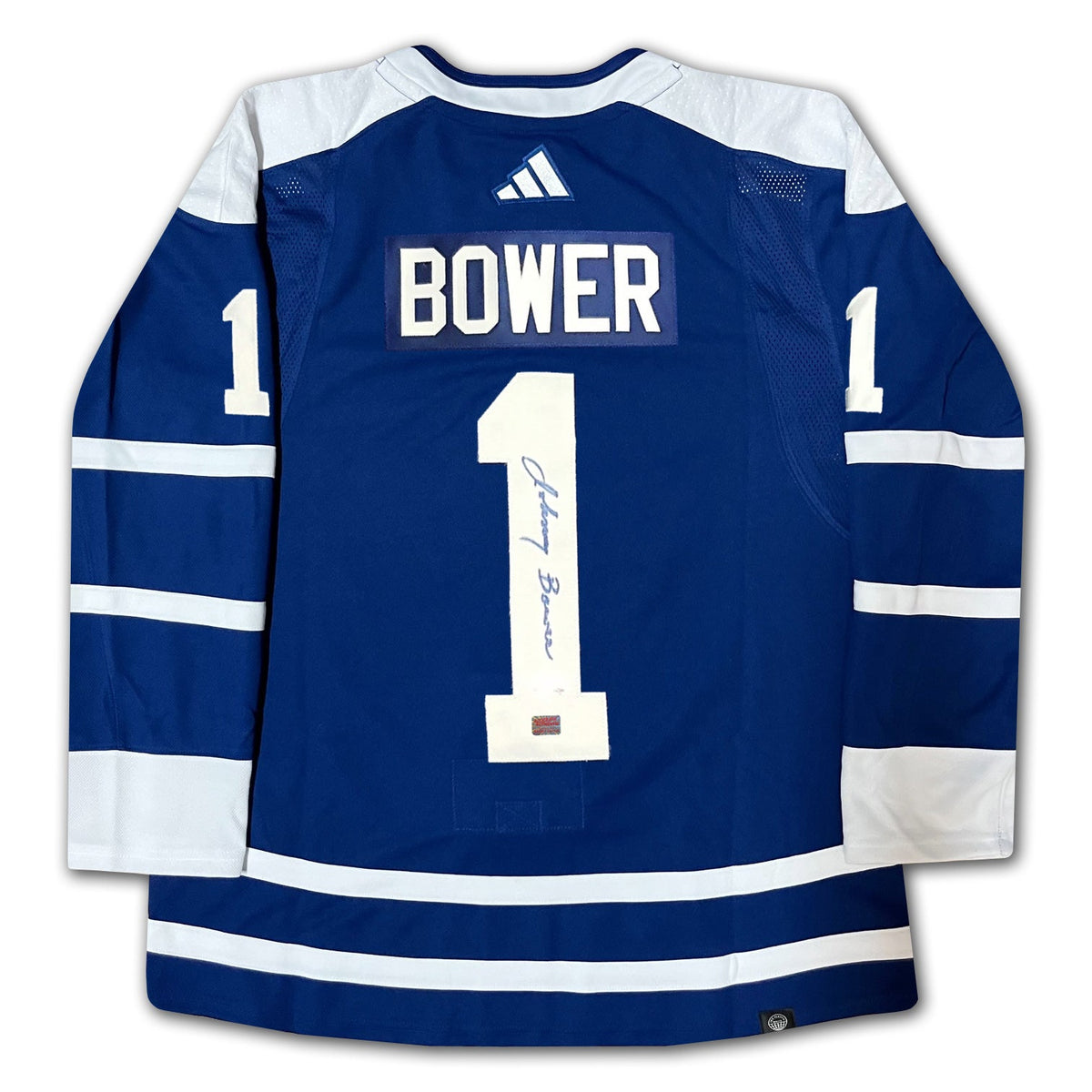 Johnny Bower Autographed Toronto Maple Leafs Reverse Jersey