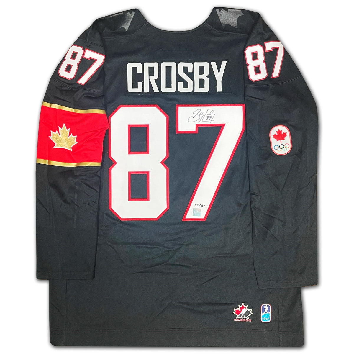 Sidney Crosby Signed 2014 Team Canada Black Jersey