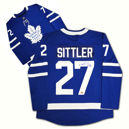 Darryl Sittler Autographed Toronto Maple Leafs Blue Jersey
