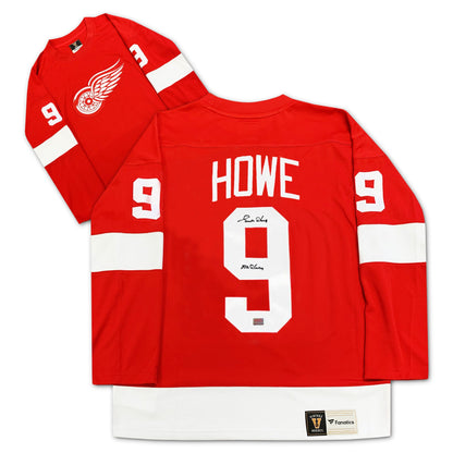 Gordie Howe Autographed Detroit Red Wings Red Jersey