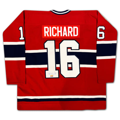 Henri Richard Autographed Montreal Canadiens Red Jersey