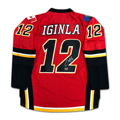 Jarome Iginla Signed Calgary Flames Red Jersey HHOF 2020
