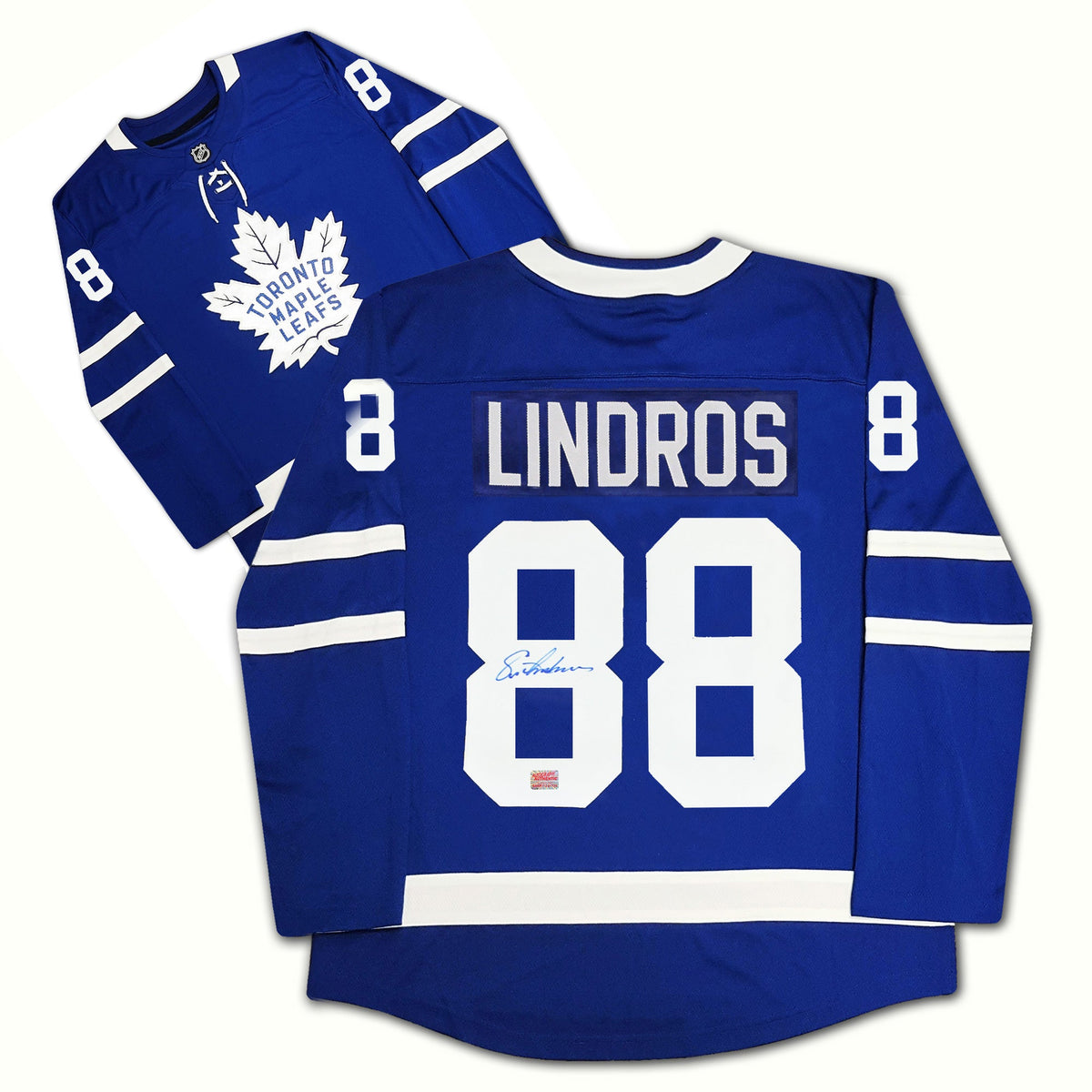 Eric Lindros Autographed Toronto Maple Leafs Blue Jersey