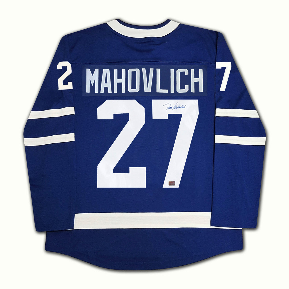 Frank Mahovlich Autographed Toronto Maple Leafs Blue Jersey