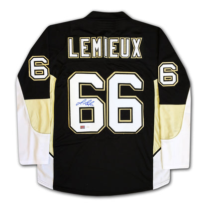 Mario Lemieux Signed Pittsburgh Penguins Black Jersey
