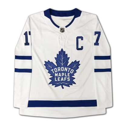 Wendel Clark Signed Adidas Toronto Maple Leafs White Jersey