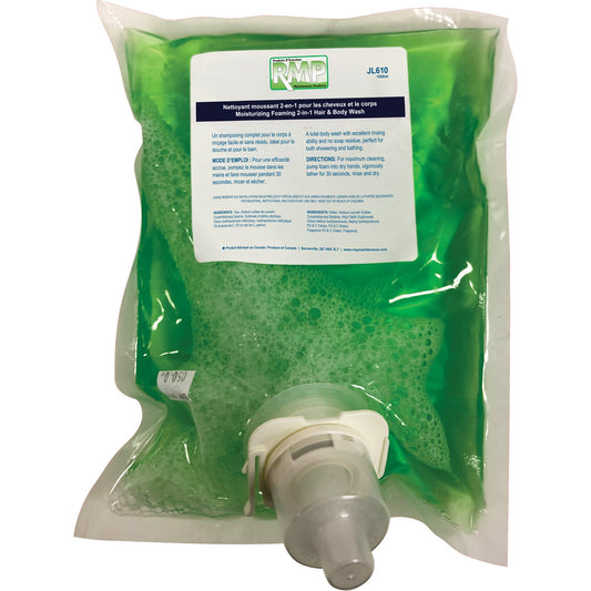 Nettoyant hydratant cheveux et corps, 1 L, pomme verte, cartouche souple