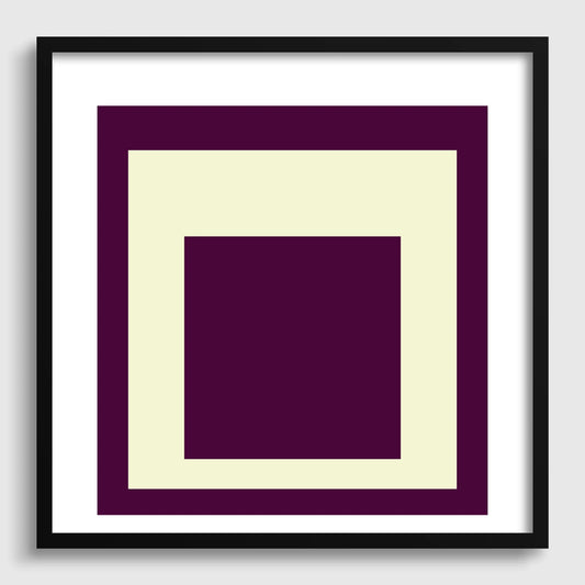 Impression d'art « Dessert » inspirée de Josef Albers, « Hommage au carré » Giclée moderne du milieu du siècle, option encadrée