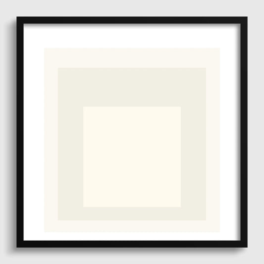 Impression Giclée « Diable » inspirée de Josef Albers : Art moderne du milieu du siècle, option encadrée à la main (1x1)