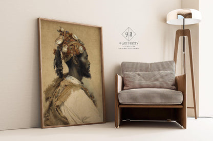 Josep Tapir√≥ Bar√≥ - Moorish Man 2 | Famous Orientalist Art (available handframed or unframed)