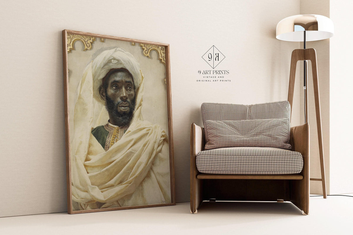 Josep Tapir√≥ Bar√≥ - Moorish Man | Famous Orientalist Art (available handframed or unframed)