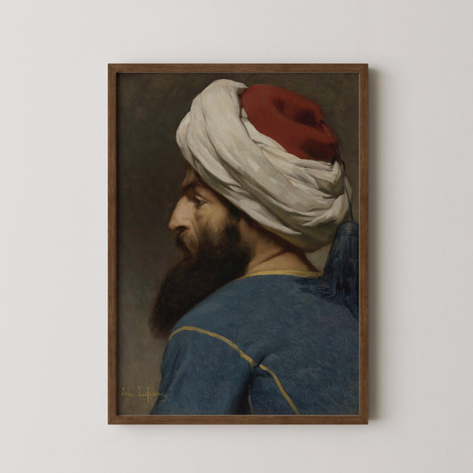 Jules Joseph Lefebvre - Portrait d'un Ottoman | Art Orientaliste (disponible encadré à la main ou sans cadre)