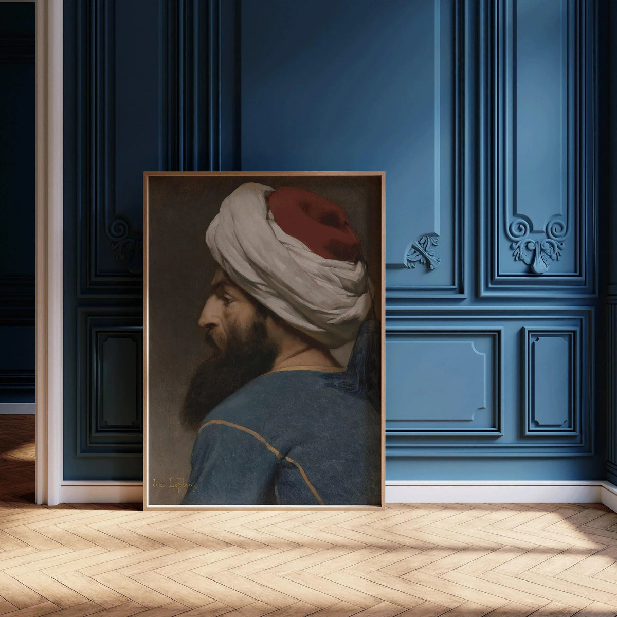 Jules Joseph Lefebvre - Portrait of an Ottoman | Orientalist Art (available handframed or unframed)