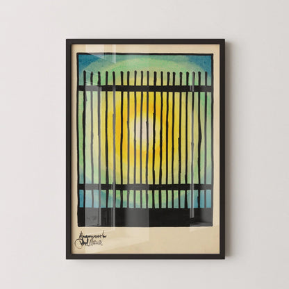 Karl Wiener - Gegenwart (The Present) | Modern Abstract Art (available handframed or unframed)