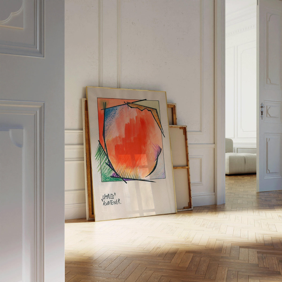 Karl Wiener - Umriss (Outline) | Modern Abstract Art (available handframed or unframed)