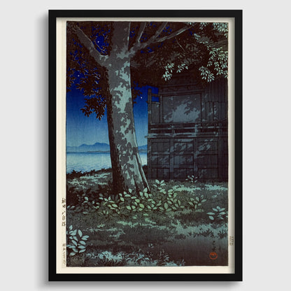 Kawase Hasui - Estampe japonaise sur bois du lac Hachirogata