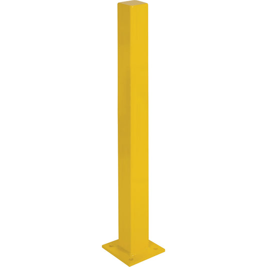 Bornes robustes, acier, 122 cm H x 10 cm L, jaune