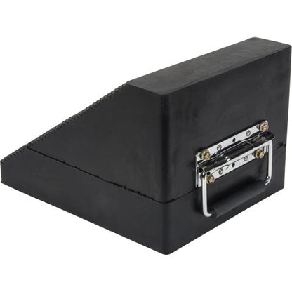 Wheel Chock, 10-5/8" x 8-5/8" x 7", Black