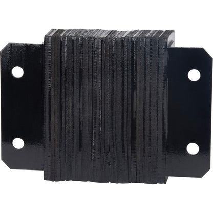 Laminated Dock Bumpers, Horizontal, Rubber, 12" W x 4" D x 10" H