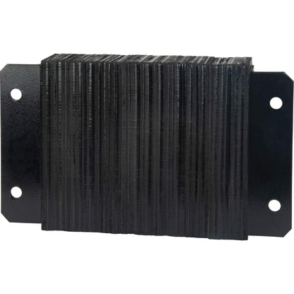 Laminated Dock Bumpers, Horizontal, Rubber, 18" W x 4" D x 12" H