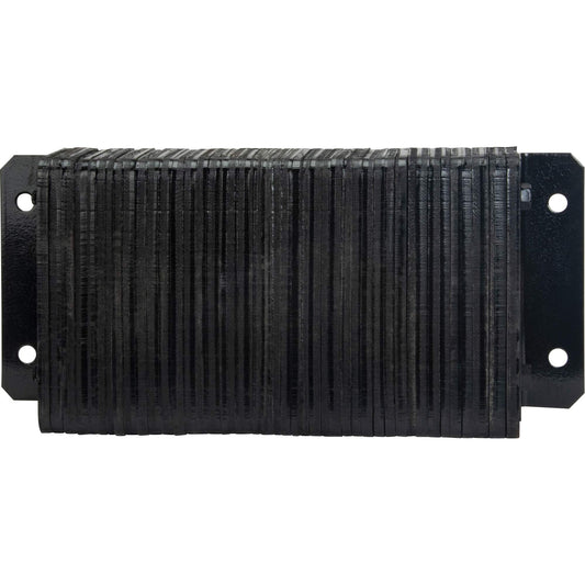 Butoirs de quai laminés, horizontaux, en caoutchouc, 24 po L x 4 po P x 12 po H