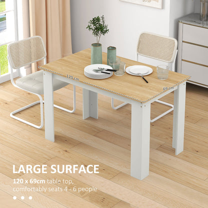 Table de salle à manger Spencer 47" pour 4 à 6 personnes - Chêne