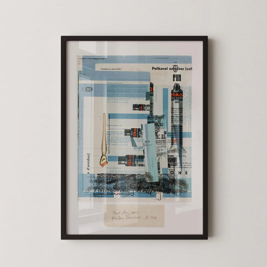 Impression d'art en collage de Kurt Schwitters : Impression Giclée Constructiviste Dadaïste