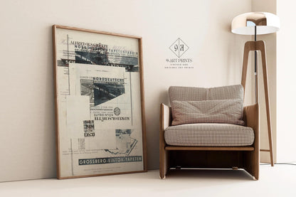 Kurt Schwitters : Impression d'art collage – Dadaïste Constructiviste (Encadrement disponible)