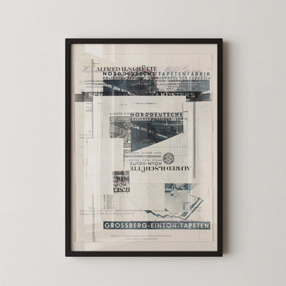 Kurt Schwitters : Impression d'art collage – Dadaïste Constructiviste (Encadrement disponible)