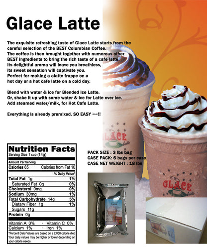 Latte Coffee 4 in 1 Bubble Tea / Latte and Frappe Mix - Multi-Use Powdered Beverage Mix - Ships Free Within Canada on Orders Above CAD $199