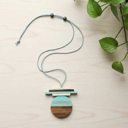 Wooden Geometric Shape Necklace