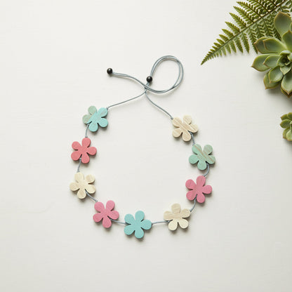 Wooden Flower Necklace