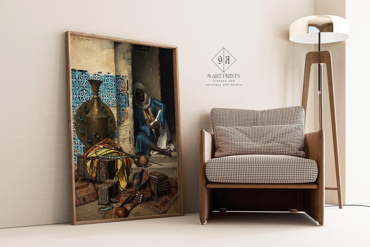 Ludwig Deutsch - The Artefacts Dealer | Famous Orientalist Art (available handframed or unframed)