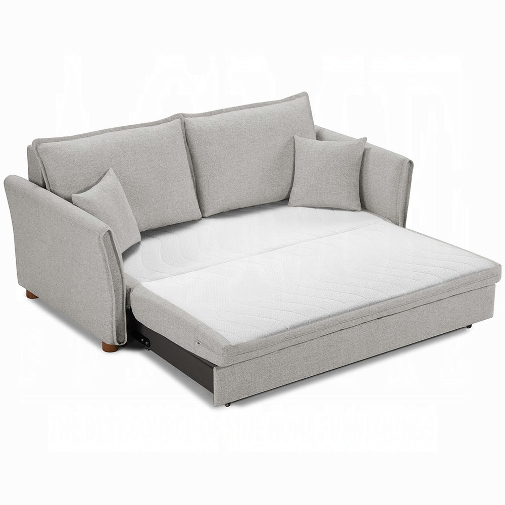 Canapé-lit avec rangement Oran (taille condo) – Gris