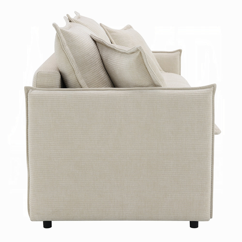 Canapé-lit Faro avec rangement - Beige