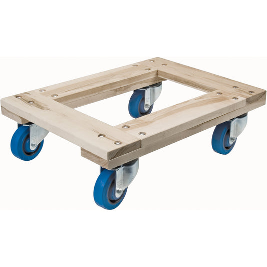 Diables en bois - Robustes, roues en caoutchouc, capacité de 635 kg, 45,7 cm l x 61 cm P x 17,8 cm H