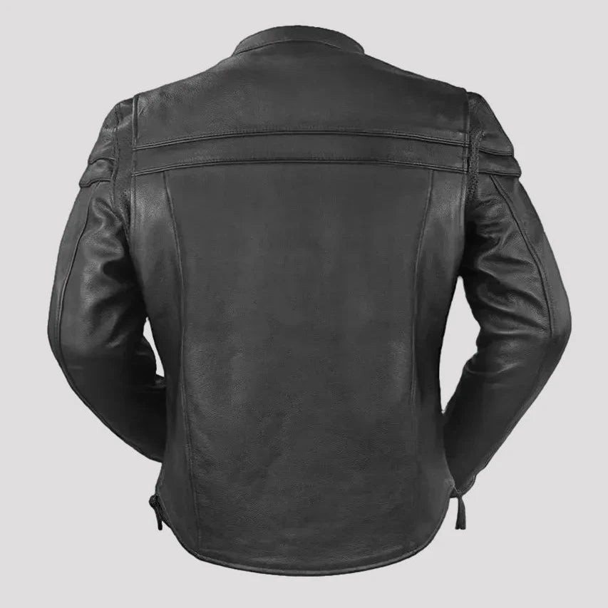 Blouson moto en cuir Maverick pour homme d'Open Road