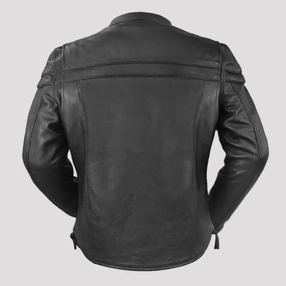 Blouson moto en cuir Maverick pour homme d'Open Road
