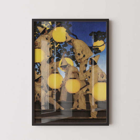 Maxfield Parrish "Les Porteurs de Lanterne" Impression d'Art : Décor Maximaliste