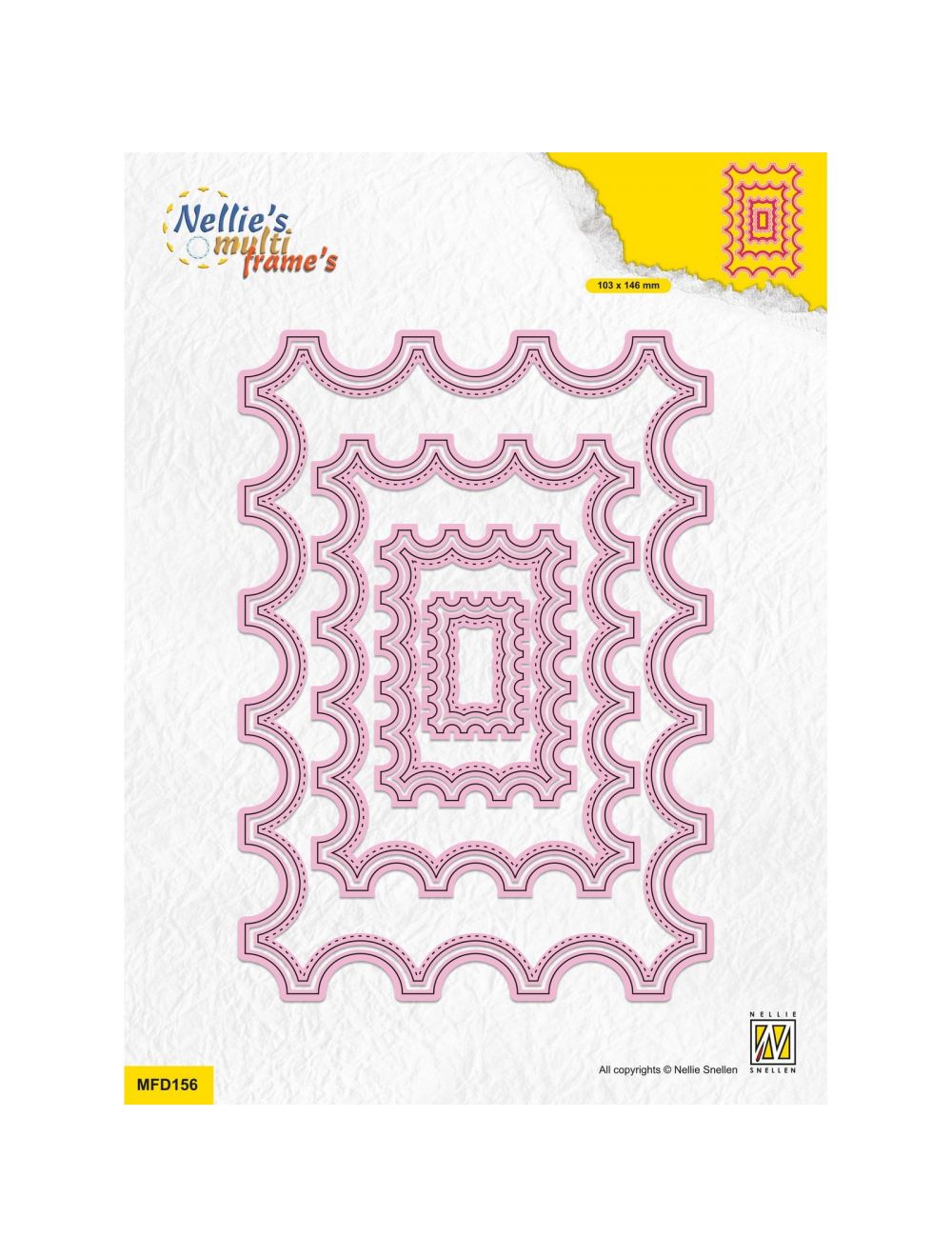 Nellie Snellen • Matrice de découpe multi-cadres rectangle