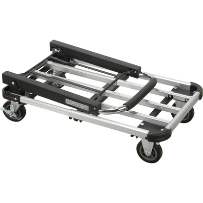 Foldable Platform Trucks, Aluminum, 300 lbs., 28" L x 16" W, 32" High