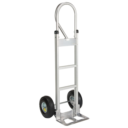 Knocked Down Hand Truck, P-Handle Handle, Aluminum, 52-1/8" Height, 500 lbs. Capacity