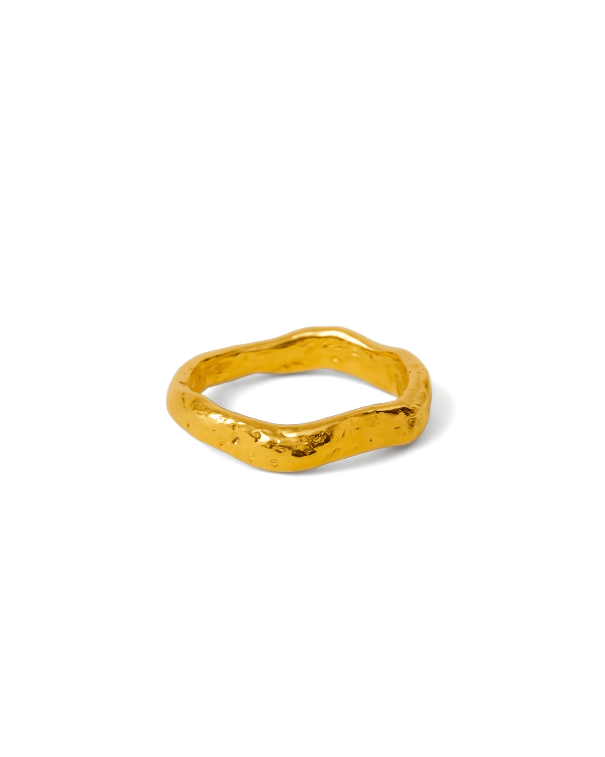 Bague ondulée moderne