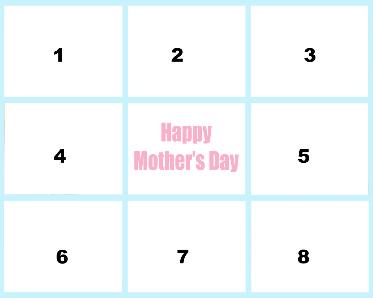 20"X16" Collage Canvas Photo Mother's Day
