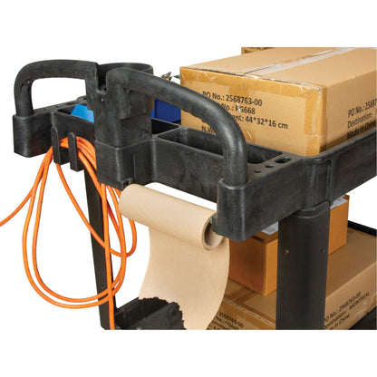 Utility Cart, 2 Tiers, 25-5/8" x 33-1/2" x 43-3/4", 550 lbs. Capacity