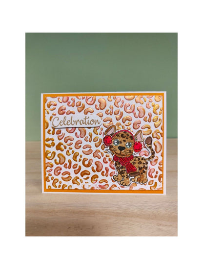 Nellie's Choice - Tampon Transparent Cutie Cheetah
