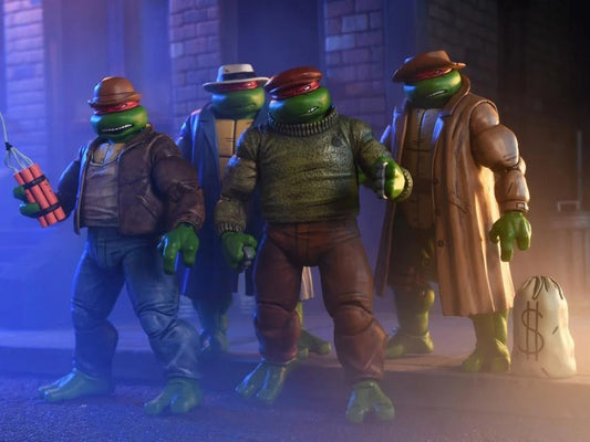 Figurines articulées pack de 4 Tortues Ninja: Gangster Turtles (Mirage Comics)
